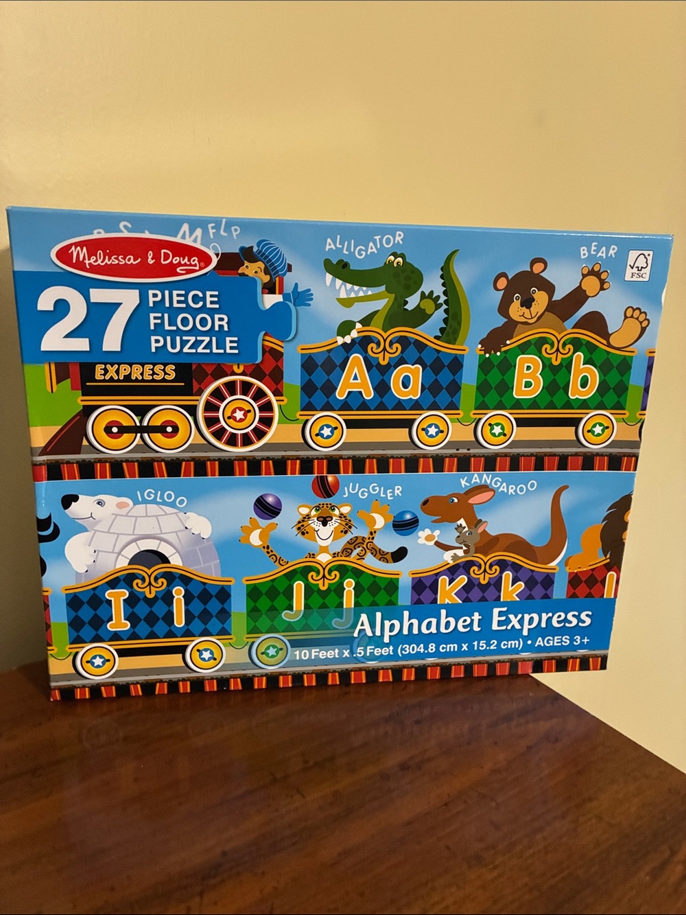 Melissa & Doug - ALPHABET EXPRESS FLOOR PUZZLE (27 pieces)